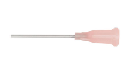 Dosing needle, stainless steel needle with plastic body, gauge: 18 (50 pieces)