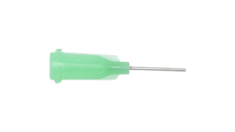 Dosing needle, stainless steel needle with plastic body, gauge: 21 (50 pieces)