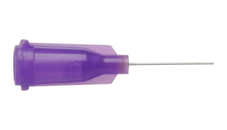 Dosing needle, stainless steel needle with plastic body, gauge: 30 (50 pieces)