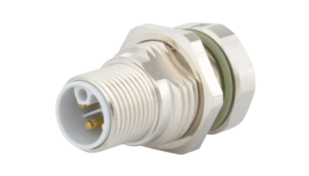 Housing M12 appliance coupler Single-hole mounting Rear panel