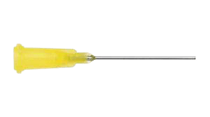Dosing needle, stainless steel needle with plastic body, gauge: 20 (50 pieces)