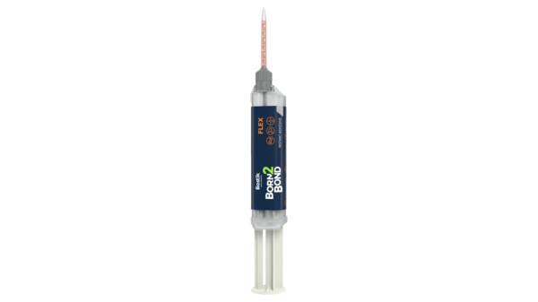 BORN2BOND Flex Sofortklebstoff 10 g Spritze (4:1)+5 Mischdüsen, transparent – Bild 2