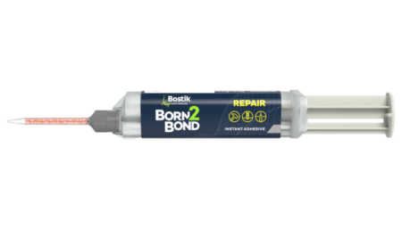 BORN2BOND Repair Hybridklebstoff 10 g Spritze (4:1)+5 Mischdüsen, weiss