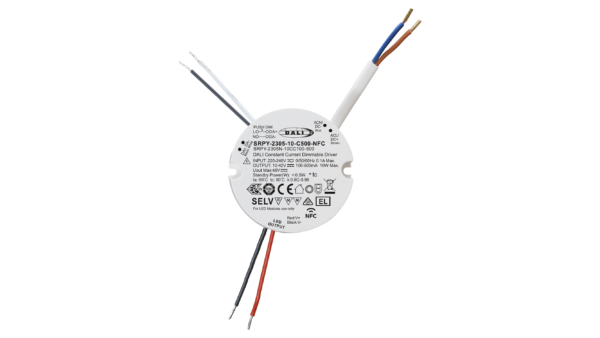 10W DALI2 DT6 / AC-PUSH, Konstantstrom LED Treiber, 100-500mA, NFC