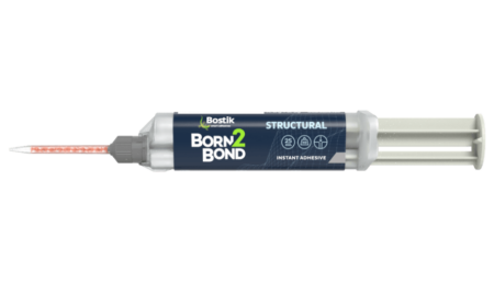 BORN2BOND Structural Hybrid Adhesive 10g syringe (4:1)+5 mixing nozzles, transparent