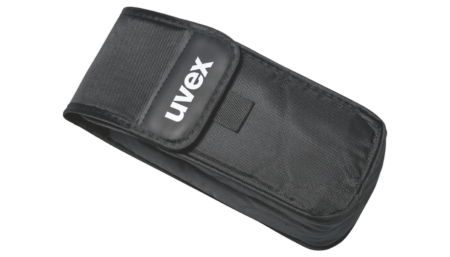 uvex glasses case, black, textile, Velcro