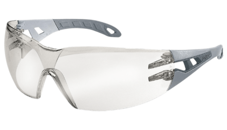 uvex pheos spectacles, silver mirror lens, anti-fog coating on the inside