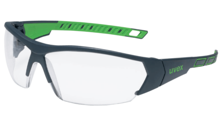 uvex i-works spectacles anti-fog inside, scratch-resistant outside, chemical-resistant