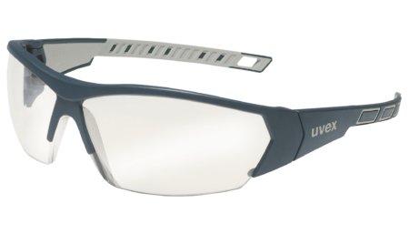 uvex i-works spectacles with silver mirror on the lens