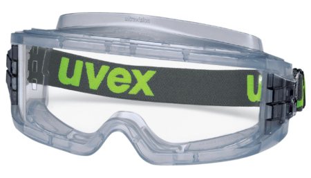 uvex ultravision full-vision goggles anti-fog, scratch-resistant, chemical-resistant