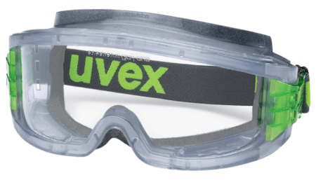 uvex ultravision full-vision goggles with anti-fog coating