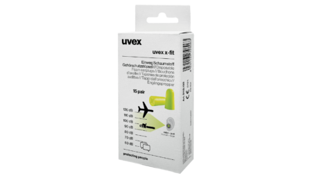 uvex com4-fit earplugs SNR 37 dB 15 pairs (in mini box)