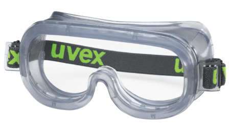 uvex 9305 full-vision goggles with anti-fog coating