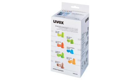uvex hi-com earplugs SNR 26 dB 300 pairs loose in refill box