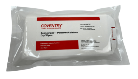 Chemtronics Cleanroom cleaning cloths, 1 ply, white, 10 x 10cm, 200 cloths