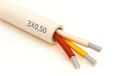 Tunable White 3x0.5mm² Kabel mit weissem Mantel, halogenfrei (Rolle = 200m)
