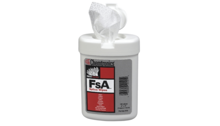 Chemtronics FSA50 Fusion Splice soaked fiber optic cleaning wipes, 50 pieces