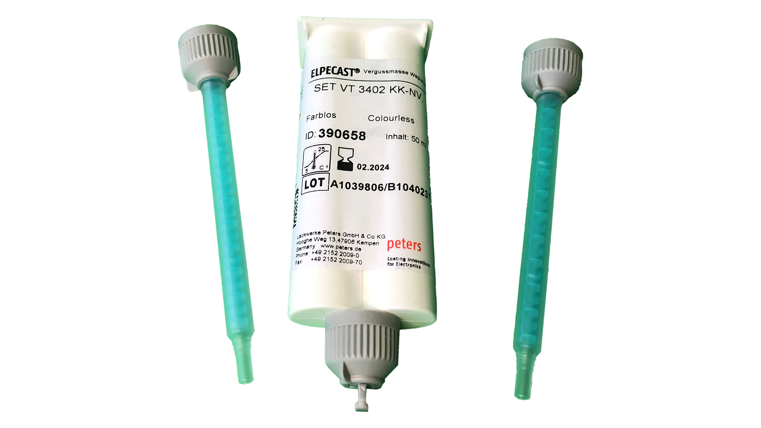 Set Vergussmasse Wepuran, Transparent, Kartusche 50g