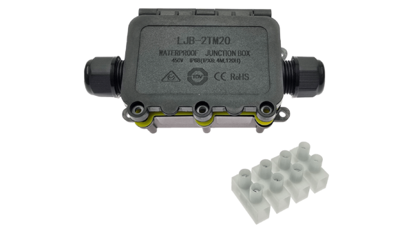 Wasserdichte Anschlussdose IP68, 2 Weg, M20 – Bild 4