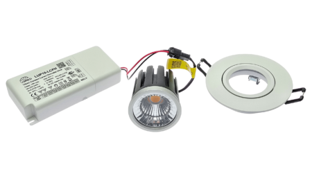 SET PREMIUM LED SPOT, 2700K CRI>90, TRIAC, Deckeneinbau Fassung weiss