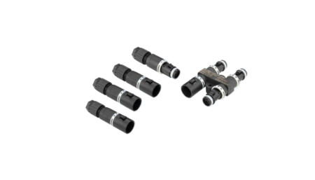 Set: H-cable distributor TH625, 4-gang, 3P, screw connection, D4.0-8.0, IP66/IP68