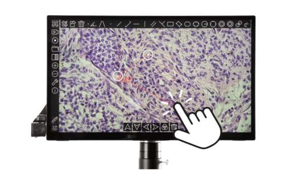 Euromex ltra VC.3043-HDS, HD/4K -Kamera mit integriertem 13-Zoll-HD-Touch-Screen