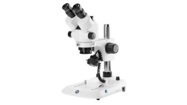 Stereomikroskop StereoBlue EVO 1703-P, trinokular, 0,5x - 5,5x Zoom, Säulenstativ