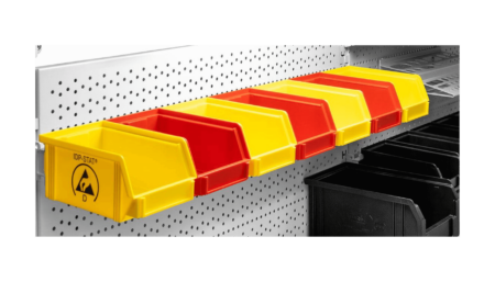 ESD container (1L) - yellow or red 100x160x75 mm