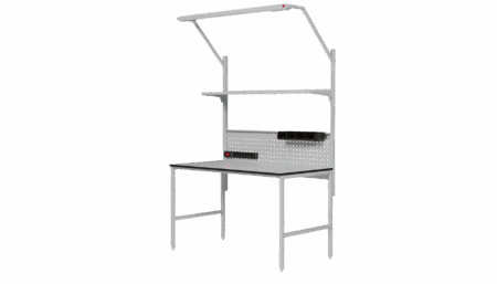 ESD table ECO width 1330 x depth 700 mm, height adjustable 730 -960 mm