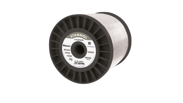 Lötdraht massiv, Sn63Pb37, 3mm, 4000g