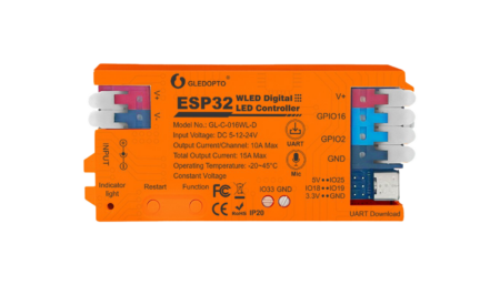 WLED ESP32 UART control unit for Pixel LED