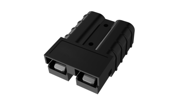 Schwarzer Anderson SB50 Stecker mit versilberten 6AWG Kontakten