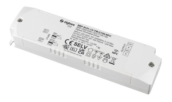 12W ZigBee 3.0, Tunable White LED TREIBER CC 100-700mA mit NFC