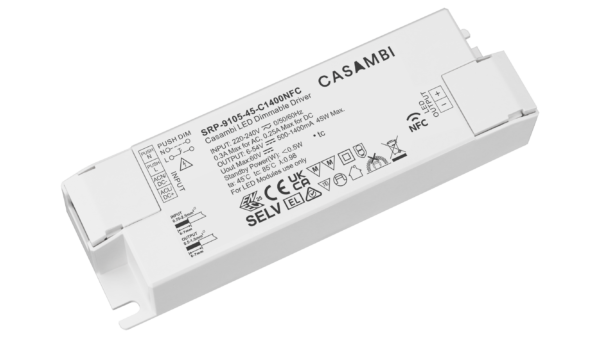 45W Casambi, Konstantstrom LED Treiber, 500-1400mA, NFC