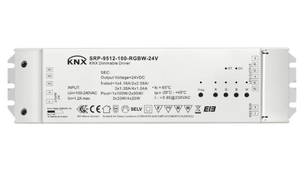 100W KNX, 4 Kanal, 24Vdc Konstantspannung LED Treiber – Bild 2