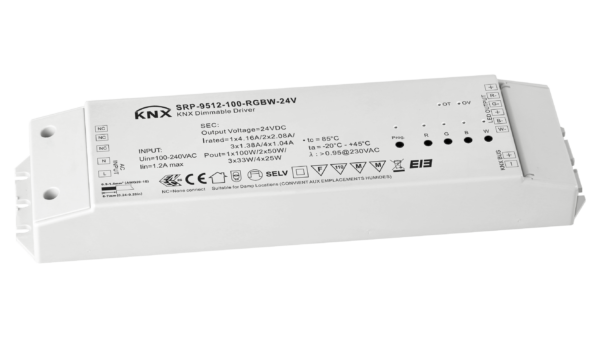 100W KNX, 4 Kanal, 24Vdc Konstantspannung LED Treiber