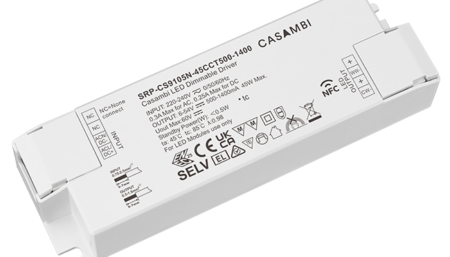 45W Casambi, Tunable white, constant current LED driver, NFC