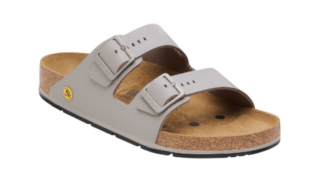 Birkenstock - Arizona ESD PRO Naturleder, grau