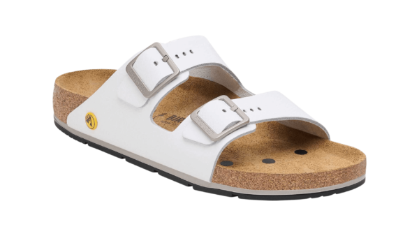 Birkenstock - Arizona ESD PRO Naturleder, weiss