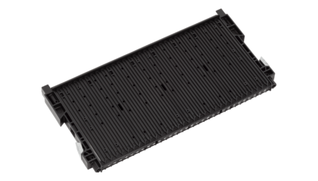 RACK-SYSTEM 180 RS - ESD Nutenwand 400 mit Bodenstopp Typ32 355x22/32x180