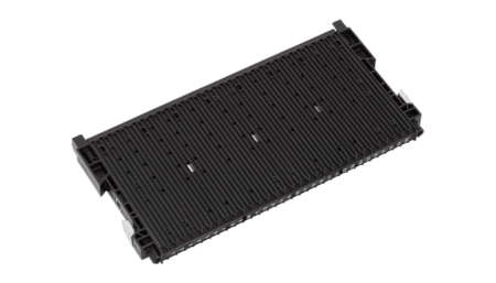 RACK-SYSTEM 180 RS - ESD Nutenwand 400 mit Bodenstopp Typ22, verstärkt 355x22/32x180