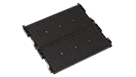 RACK-SYSTEM 180 RS - ESD Doppelnutenwand 400 ohne Bodenstopp verstärkt 355x22/32x345