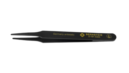 ESD plastic precision tweezers 120mm shape 2a tip 2mm wide
