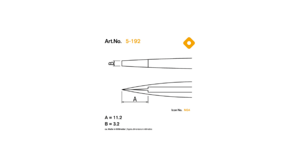 ESD Kunststoff Präzisionspinzette 120mm Form F Spitze 3mm breit – Bild 2