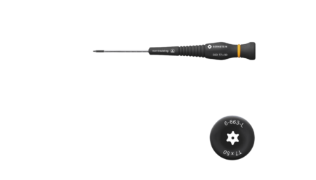 ESD screwdriver TORX T7 with hole
