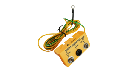 ESD earthing module 2x10mm DK and 1x4mm banana plug socket