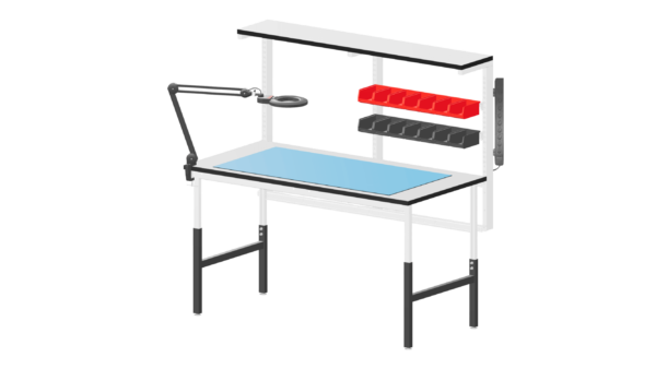 ESD-Tisch Classic S2 Breite 1530 x Tiefe 750 mm, höhenverstellbar – Bild 2