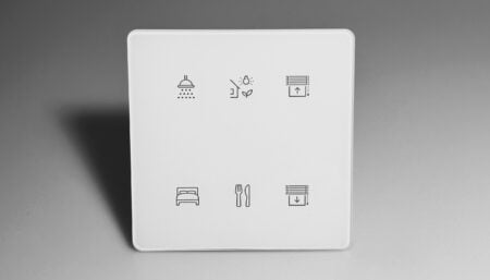 EVYTRA Casambi Flush Mount Switch, 2, 4 oder 6 Tasten, schwarz oder weiss