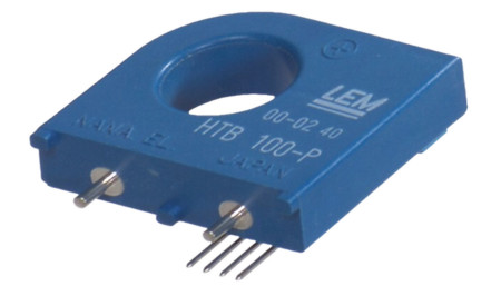 Current transformer 100A / measuring range 300A / small design / high interference immunity / DC, AC and pulse currents