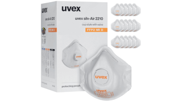 uvex silv-Air classic 2210 Atemschutzmaske FFP2 (15 Stück) – Bild 3